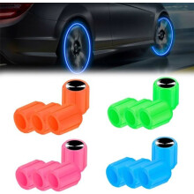 16 pcs Universal Fluorescent Valve Caps, Luminous Valve Caps, Valve Caps, TIRE SPARE PART - TIRE VALVE