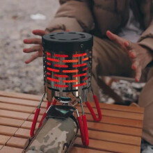 Portable Heater - ZGEER - Mini Stove - Stainless Steel - Lightweight - Ideal for Camping