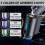 Smart car fragrance diffuser – 3 adjustable modes, 3 essential oils included (long-lasting), 4
