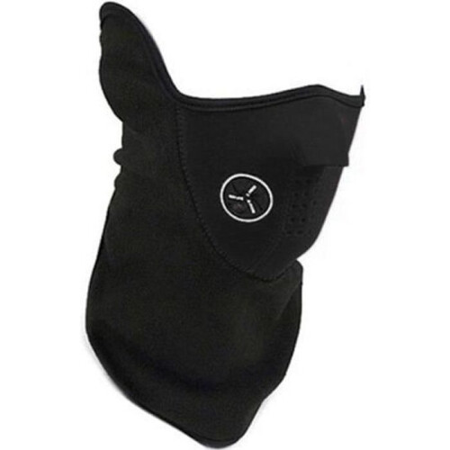 Fleece Neck Gaiter Face Mask Black