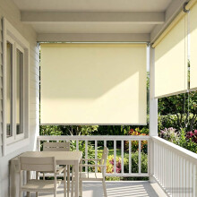 vidaXL Outdoor Roller Blind UV Protection Cream 180 x 140 cm
