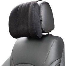 Black Memory Foam Cotton Neck Pillow for Car Headrest.