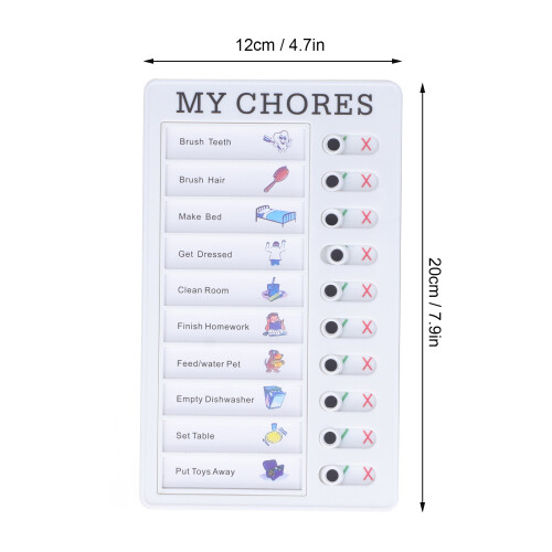MY CHORES PVC Aufgabenplaner mit Slider