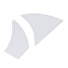 Acryl Pinwheel Schablonenlineal Set 12+14 Zoll