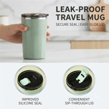 Tazza da Caffè Auto-Mescolante 12oz Ricaricabile USB-C Tazza Magnetica per Mescolare Caffè Ghiacciato Tè Proteine A