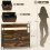 Commodes - HELLOSHOP26 - Effet bois industriel - 5 tiroirs pliables - Structure métal/MDF - 98 x 29 x 85 cm 2