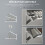 Banco de sapatos com assento acolchoado 106 x 24 x 52,5 cm compacto com duas gavetas basculantes 5