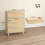 Commode - HELLOSHOP26 - 80x40x103 cm - 4 lades - Rieten fronten - Kantelbeveiliging 2