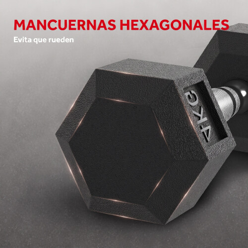 Homcom Juego de Mancuerna Negro 10.5 x 10.5 x 27.2 cm 2