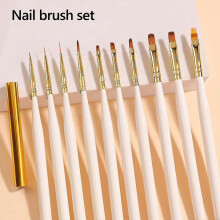 (K) Nail Art Brush Nail Extension Gel Brush Builder Gel Brush Nail Art Liner Brush Nail Dotting Pen Home