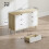 Homcom Cómoda Blanco 110 x 40 x 75 cm 2