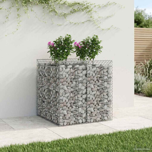 VidaXL vidaXL Gabion Raised Bed 2 pcs Silver 1