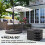 Outsunny Base de Sombrilla Negro 48 x 48 x 8 cm 4