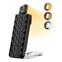 Book Lights, Rechargeable Reading Light in Bed,  Adjustable Reading Lights, Portable Bookmark Night Lamp Black