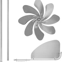 Decorações de Moinho de Vento de Metal, Cata-Ventos de Jardim de Metal, Estacas de Jardim, Moinhos de Vento, Decorações de Jardim 3D Resistentes