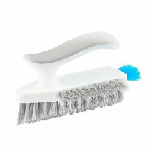 (White 1pc) 2-in-1 Multifunctional Cleaning Brush with Scraper Strip, Crevice and Floor Brush for Bathroom Corners, Toilet, Floor Crevices, 1 Piece