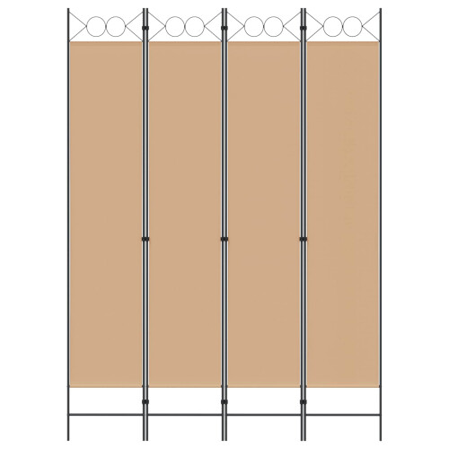 VidaXL vidaXL Room Divider Beige 160 x 220 cm Fabric 2