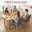 Homcom Sillas de Comedor Gris 44 x 56 x 90 cm 4