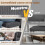 Homcom Sillas de Comedor Gris 44 x 56 x 90 cm 5