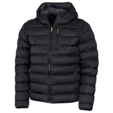 (L, Black/Lime) Calvin Klein Mens 2026 San Gabriel Padded Woven Jacquard Jacket