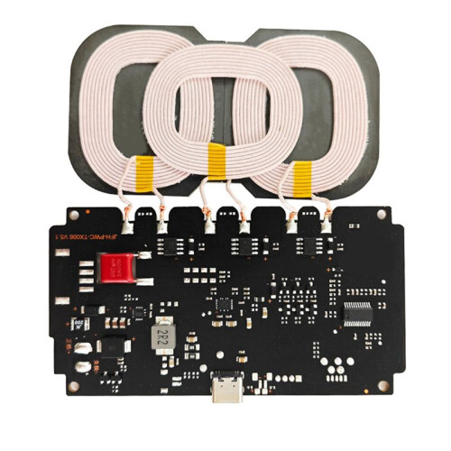 3X 10-24V 20W Wireless Charger Module Type-C for 3-Coil High Power Fast Charging Module for Car 2