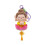 Mini Buddha Keychain Cute Pendant for Bag Hands Openable Plush Toy Gift 1