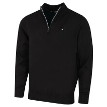 (XL, Black/Silver) Calvin Klein Mens 2026 Campus 1/2 Zip All Season Easy Care Sweater