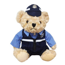 Anti-Fraud Girl Bear Plush Teddy Toy Living Room Decoration Car Ornament Gift