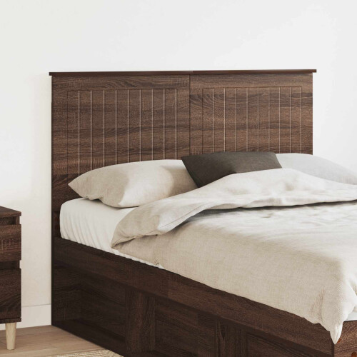VidaXL vidaXL Headboard with Headboard Brown Oak 135 cm Engineered wood