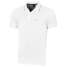 (L, White) Hugo Boss Mens 2026 Join Paddy Embroidered Cotton Interlock Golf Polo Shirt