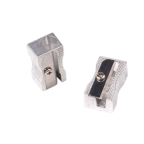 10PCS Creative Single Hole Aluminum Alloy Pencil Sharpener 2