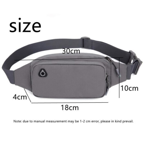 Fanny Pack - Large Capacity - Lightweight - 2 Pockets - Quick Release Buckle - Nylon 1
