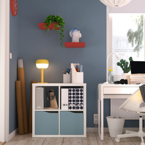 IKEA KALLAX Shelving Unit with 2 Doors 77x77cm