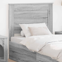vidaXL Headboard with Headboard Grey Sonoma 100 cm Engineered Wood