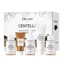 Centella Asiatica Skincare Set Travel Portable Facial Skincare Kit Soothing Repair Set Moisturizing Care 6-Piece Set