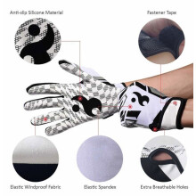 Unisex batting gloves for baseball and softball, non-slip, baseball accessories for adults, red-L