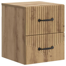 vidaXL Wall-Mounted Bedside Cabinet Artisan Oak 34.5 x 33 x 40 cm