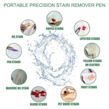 Portable Stain Remover Pen - Quick, Effective Oil & Fabric Stain Cleaner for Clothes - No Wash Needed, Odor & Bacteria Elimination, Compact 9g Travel-