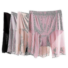 (XL 60kg-80kg, Beige) Slip Shorts For Women Under Dress,seamless Smooth Underwear Lace Thigh Panties Safety Shorts Shorts Under Skirt -DF