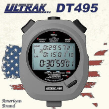 (Grey) Electronic Stopwatch with Memory Display Timer for Athletics Training - 3x-100m -WR
