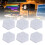 6 Eck Akustikplatten 12 Stk. 14x12x7cm Silber 3