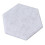 6 Eck Akustikplatten 12 Stk. 14x12x7cm Silber 8