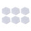 6 Eck Akustikplatten 12 Stk. 14x12x7cm Silber 4