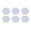 6 Eck Akustikplatten 12 Stk. 14x12x7cm Silber 7
