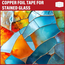 Copper Tape, Copper Foil Tape (2Inchx72.2FT), Copper Tape Conductive Adhesive, Copper Foil Tape for Stained Glass Guitar