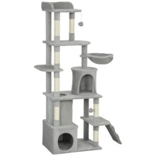 Albero per gatti torre di gioco 60 x 40 x 170 cm base larga amaca