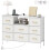 Comò 8 cassetti 110 x 30 x 76 cm con prese USB e tipo-C integrate 1