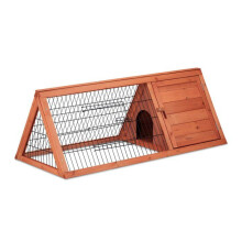 Gaiola para coelhos com cercado externo interno 80 x 50 x 50 cm de fácil acesso