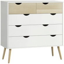 Comò 5 cassetti contenitore 99 x 39 x 101 cm cassetti spaziosi dispositivo anti ribaltamento