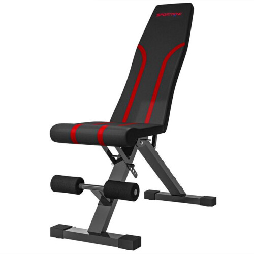 Banc de musculation - HELLOSHOP26 - Multi-positions - Pliable - Dossier 6 positions - Capacité 250 kg